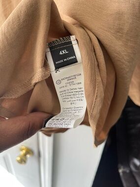 SHEIN 4XL Beige Tan Top with Size Tag